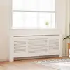 Image de vidaXL Cache-radiateur MDF Blanc 205 cm