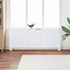 Image de vidaXL Cache-radiateur MDF Blanc 205 cm
