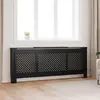 Image de vidaXL Cache-radiateur 205 cm - Noir