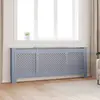 Image de vidaXL Cache-radiateur MDF Gris 205 cm