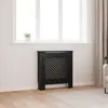 Image de vidaXL Cache-radiateur MDF Noir 78 cm