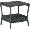 Image de vidaXL Table de jardin - Gris foncé - 45x45x46.5 cm