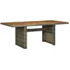 Image de vidaXL Table de jardin Marron