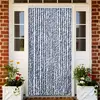Image de VidaXL Moustiquaire chenille - Bleu et blanc