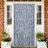 Image de VidaXL Moustiquaire chenille - Bleu et blanc