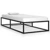 Image de vidaXL Cadre sans matelas - Noir - 90x200 cm