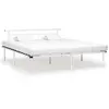 Image de vidaXL Cadre de lit en métal - 200 cm - Blanc