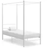 Image de vidaXL Baldaquin 90x200 cm - Blanc Métal