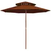 Image de vidaXL Parasol à deux étages 270 cm - Terre cuite