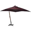 Image de vidaXL Parasol de jardin suspendu - Rouge Bordeaux