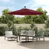 Image de VidaXL - Parasol LED porte-à-faux 300 cm Rouge