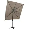 Image de vidaXL Parasol à 4 niveaux - Taupe