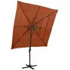 Image de VIDAXL Parasol 4 niveaux 250 cm - Terre cuite