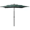 Image de vidaXL Parasol de jardin à 3 niveaux - Vert - 250x250x260 cm
