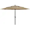 Image de vidaXL Parasol de jardin 3,5 m - Taupe