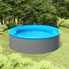 Image de vidaXL Piscine à éclaboussures - 350 x 90 cm - Gris
