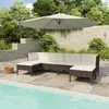 Image de vidaXL Salon de jardin 6 pcs - Résine tressée