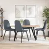 Image de VidaXL Chaises Lot de 4 - Gris Foncé Velours
