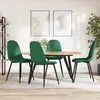 Image de vidaXL Chaises à manger - Vert foncé - Lot de 4