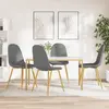 Image de VIDAXL Lot de 4 Chaises Gris Clair