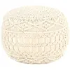 Image de VidaXL Pouf en Macramé - 45x30 cm