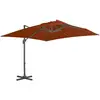 Image de VIDAXL Parasol de jardin 3x3 m - Terre cuite