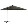 Image de vidaXL Parasol de jardin avec LED - 250x230 cm - Anthracite