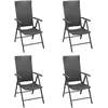 Image de vidaXL Chaises de jardin - Résine tressée noire