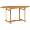 Image de vidaXL Table de jardin en teck massif