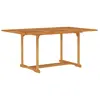 Image de vidaXL Table de jardin bois de teck massif