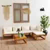 Image de vidaXL Salon de jardin 6 pcs Bois d'acacia