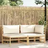 Image de Salon de Jardin vidaXL - Bambou Blanc Crème