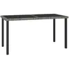 Image de vidaXL Table à dîner de jardin - Gris