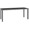 Image de vidaXL Table à dîner de jardin - Gris