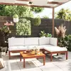 Image de vidaXL Salon de jardin 5 pcs - Bois d'acacia solide