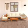 Image de vidaXL Salon de jardin 7 pcs avec coussins - Bois d'acacia
