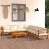 Image de VIDAXL Salon de jardin 8 pcs - Blanc crème