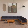 Image de VIDAXL Salon de jardin 9 pcs - Acacia solide