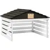 Image de vidaXL Garage tondeuse Noir 78x74x54cm