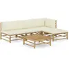 Image de vidaXL Salon de jardin 5 pcs avec coussins