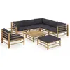 Image de vidaXL Salon de jardin 8 pcs - Bambou