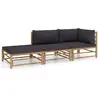 Image de vidaXL Salon de jardin 3 pcs - Bambou