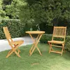 Image de vidaXL Ensemble à manger de jardin pliable 3 pièces - Bois d'acacia