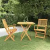 Image de vidaXL Ensemble pliable 3 pcs - Bois d'acacia