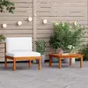 Image de vidaXL Salon de jardin 2 pcs - Bois d'acacia solide