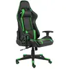 Image de vidaXL Chaise de jeu pivotante - Noir et Vert