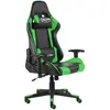 Image de vidaXL Chaise de Jeu Pivotante - Vert/Noir