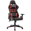 Image de vidaXL Chaise de jeu - Noir Rouge