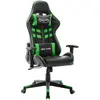 Image de vidaXL Chaise de jeu - Noir et vert