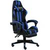 Image de VidaXL Fauteuil de jeux vidéo Noir et Bleu